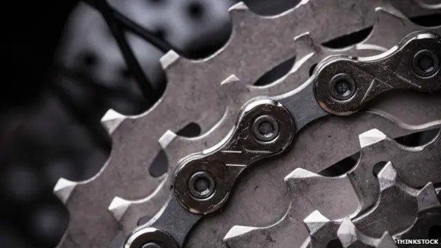 El níquel se utiliza como cobertura protectora de los piñones de las bicicletas.