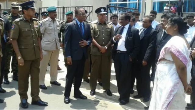 අගවිනිසුරු ශ්රී පවන් යාපනය නගරයේ සිදුවීම් වලින් පසු එහි සංචාරයක