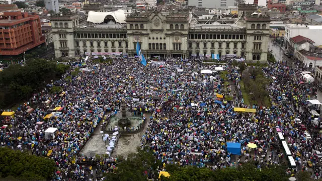 Protesta en Guatemala