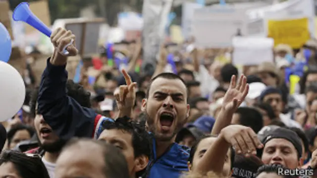 Manifestación en Guatemala