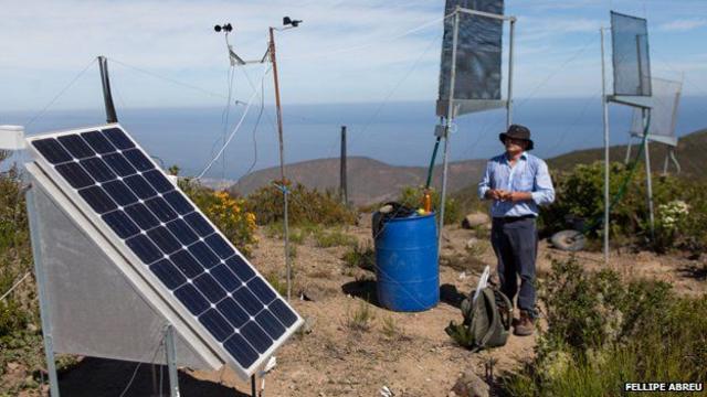 En las colinas sobre Peña Blanca, los investigadores han construido una estación de investigación. 