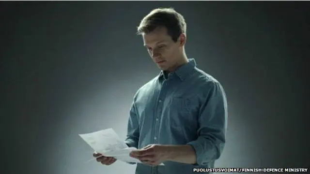 Резервист с письмом