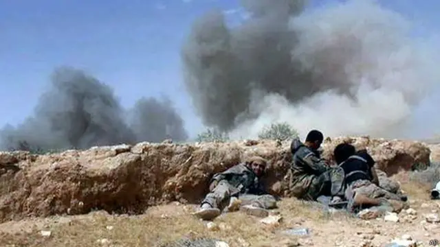 Los combatientes de Estado Islámico han hecho retroceder a las fuerzas sirias.