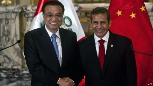 中國國務院總理李克強與秘魯總統烏馬拉會面（22/05/2015）