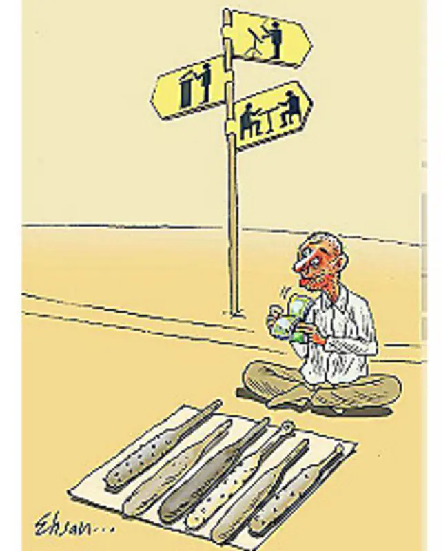 کارتون احسان گنجی، بی قانون