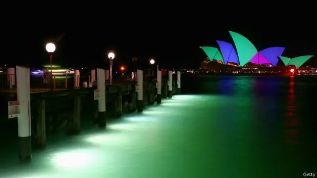 眺望悉尼歌剧院