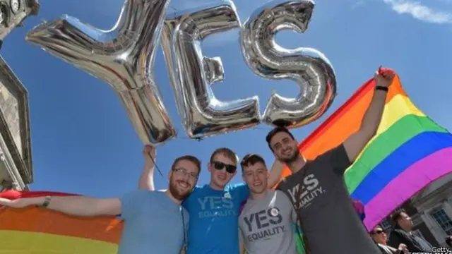 População comemorou no centrosites de analises esportivas gratisDublin a vitória do 'sim'; homossexualidade era crime no país até 1993