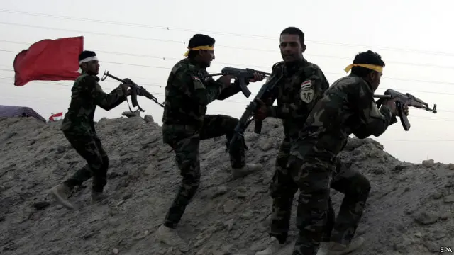 حکام کا کہنا ہے کہ اس وقت لڑائی رمادی کے مشرق میں واقع شہرحصیبہ جاری ہے