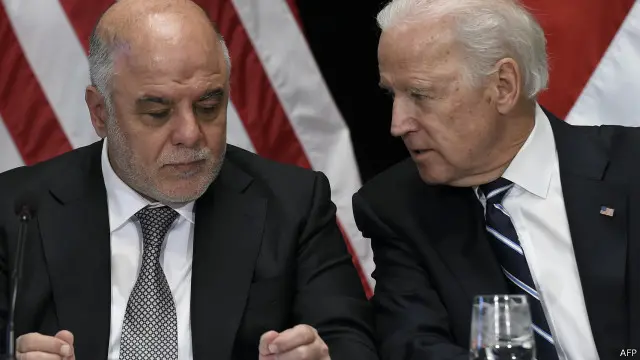 د امریکا مرستیال ولسمشر جو بایډن د 'اسلامي دولت' پروړاندې د عراقي پوځ زړورتیا ستایلې ده.