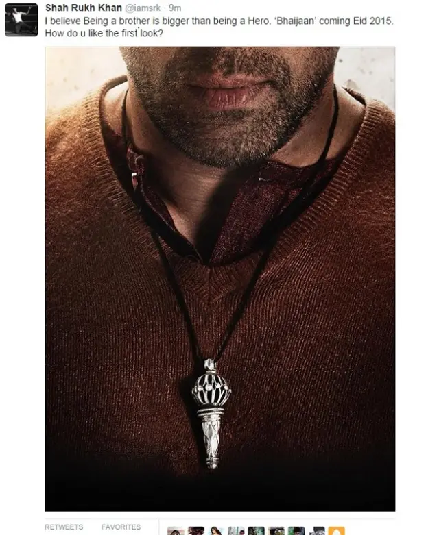srk tweet salman khan film