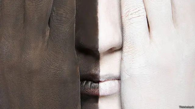 Двухцветное лицо