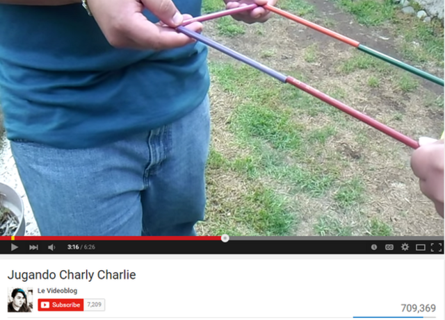 Video en YouTube sobre el juego del lápiz