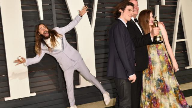 Photobomb de Jared Leto en la gala de los Oscar.