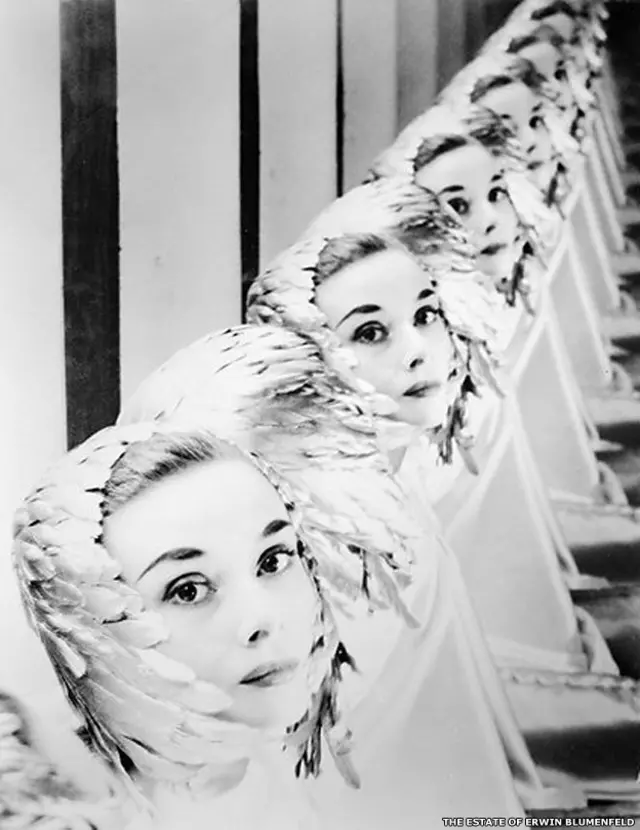 Audrey Hepburn by Erwin Blumenfeld, 1952 ©The Estate of Erwin Blumenfeld