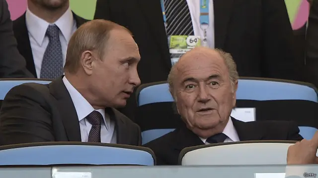 Владимир Путин и Зепп Блаттер