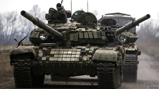 Танк повстанцев, Юго-Восточная Украина