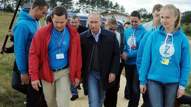 Владимир Путин с молодежью