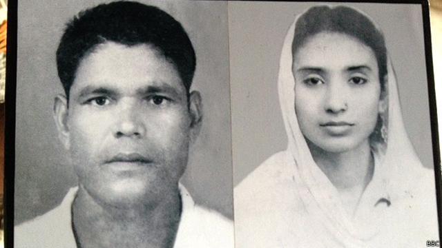 कर्नल निजामुद्दीन और उनकी पत्नी की तस्वीर