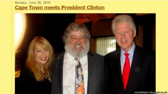 Чак Блейзер с Биллом Клинтоном