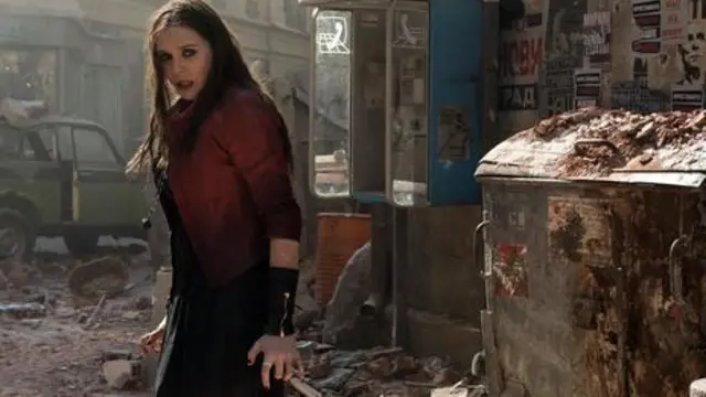 حتی فیلم های ابرقهرمانی مثل "انتقام جویان: عصر اولتران" شخصیت های زن اصلی دارند. الیزابت اولسن در این فیلم نقش اسکارلت جادوگر را بازی می کند. عکس:Walt Disney Studios Pictures