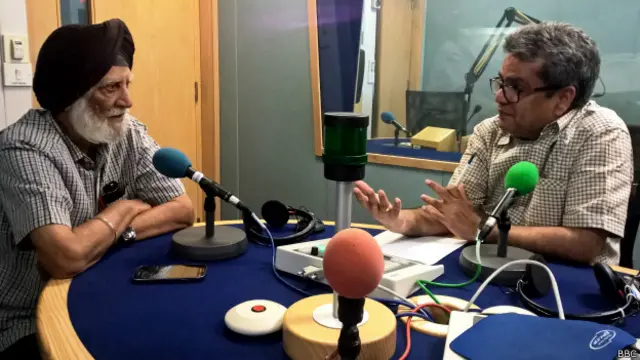 कैप्टेन कोहली बीबीसी स्टूडियो में रेहान फ़ज़ल के साथ