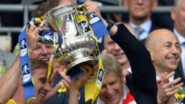 Arsene Wenger con la FA Cup