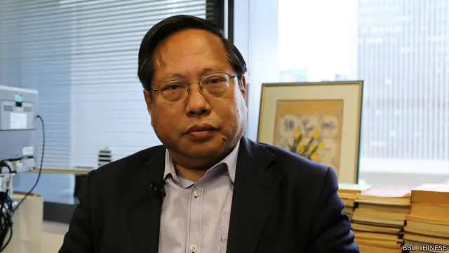 支联会主席何俊仁接受BBC中文网访问（BBC中文网照片）