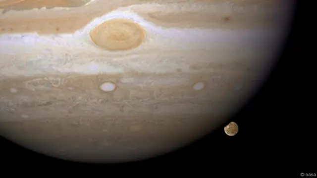 Юпитер и одна из его лун