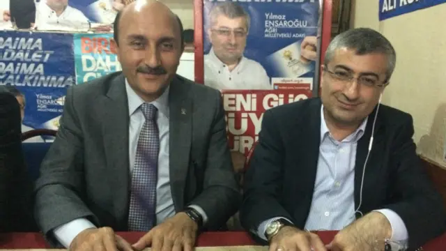 AKP Ağrı İl Başkanı Abdurrahman Çetin (solda): HDP Ağrı'da bilinen şahsiyetleri aday gösterdi