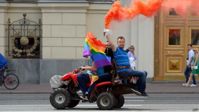 Николай Алексеев перед началом акции