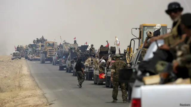 الضربات العسكرية التي نفذها دول التحالف الدولي ضد "داعش" فشلت في تحقيق هدفها، لذا فهناك أحاديث تدور عن إمكانية تصدي المقاتلين الشيعة لهم".