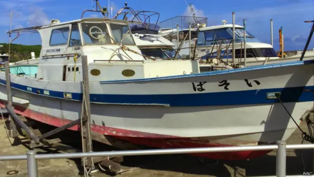 曾经载人去登岛的渔船