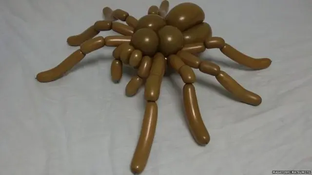 غبارے سے بنی مکڑی