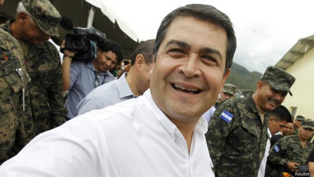 Hernández es presidente de Honduras desde el 27 de enero de 2014.
