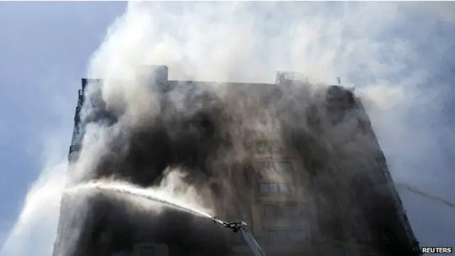 Сгоревшая высотка