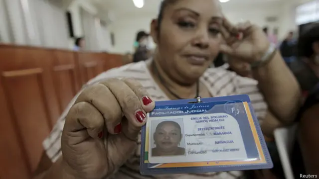 Una de las trabajadoras sexuales nicaragüenses acreditada como facilitadora judicial.