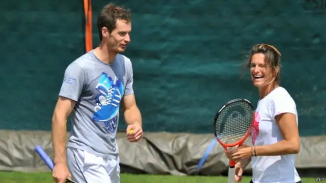 Энди Маррей и Амели Моресмо