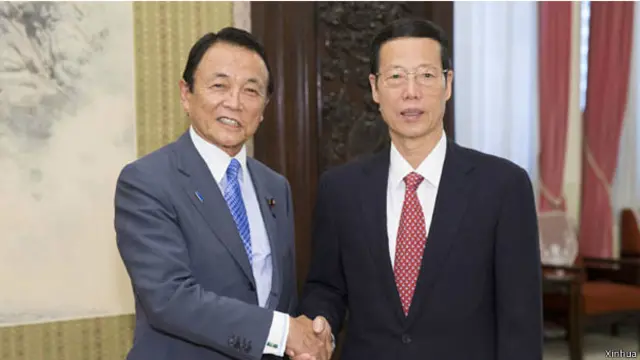 麻生太郎与张高丽