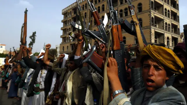 यमन के हूथी लड़ाके