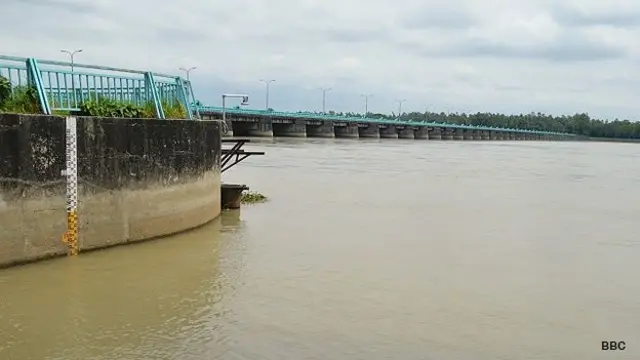 तीस्ता पर बना बांध