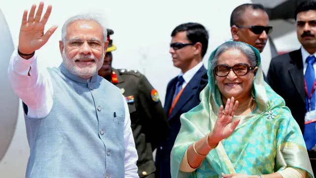 بھارتی وزیر اعظم نریندر مودی کا انتخابات میں کامیابی کے بعد بنگلہ دیش کا یہ پہلا دورہ ہے