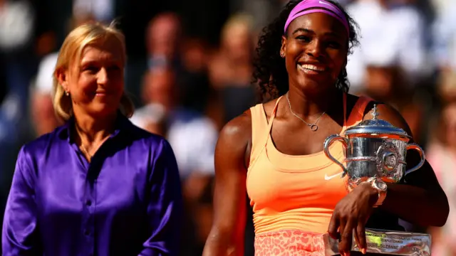 33 سالہ سرینا ولیم نے ٹینس کی تاریخ میں تیسری ایسی  کھلاڑی بن گئی ہیں جسں نے 20 گرینڈسلام ٹائیٹل جیتے۔