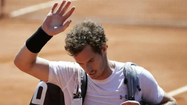 اینڈی مرے تین بار فرنچ اوپن کے سیمی فائنل میں ہار ٹورنامنٹ سے باہر ہو چکے ہیں۔