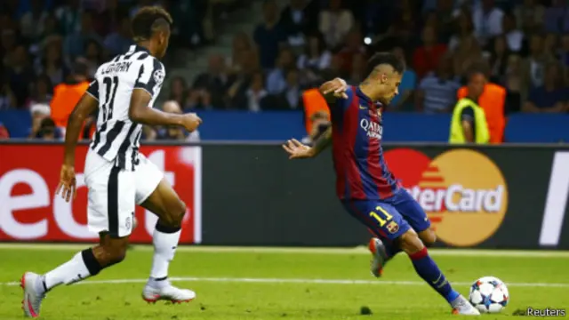 أحرز نيمار الهدف الثالث لبرشلونة في نهائي دوري أبطال أوروبا ضد يوفنتوس