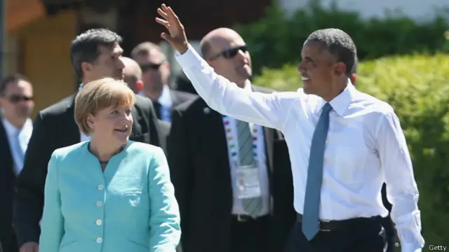 Барак Обама и Ангела Меркель встретились перед началом саммита