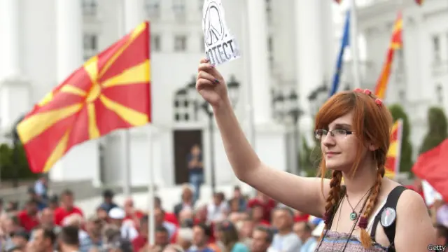 Протести в Македонії