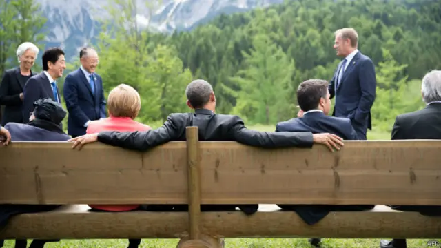 Барак Обама и другие мировые лидеры на саммите G7