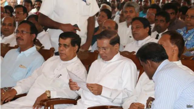 ජනාධිපතිවරයා ශ්‍රීලනිප නායකයන් සමඟ 