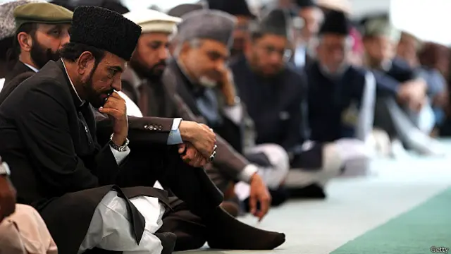 Мусульмане в лондонской мечети