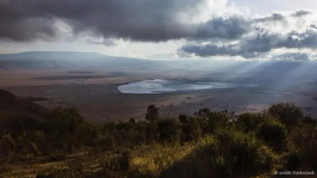 Ngorongoro, miệng núi lửa lớn nhất thế giới, trước đã từng là đỉnh núi cao chót vót (Ảnh của Thinkstock)